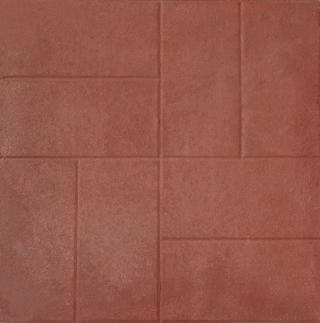 18x18 Brickface Red