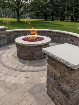 Firepit Cap Limestone (8 CT)